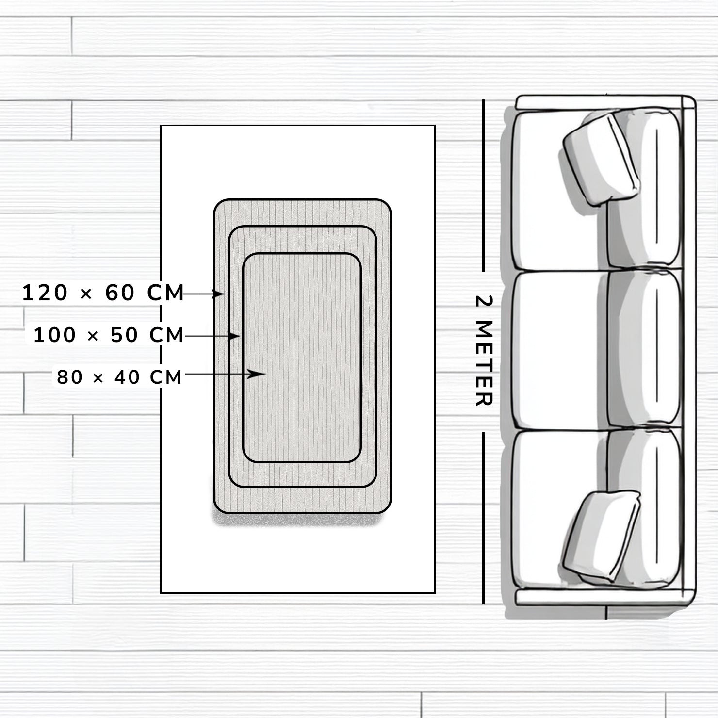 Salontafel van massief eikenhout 'Vesa'