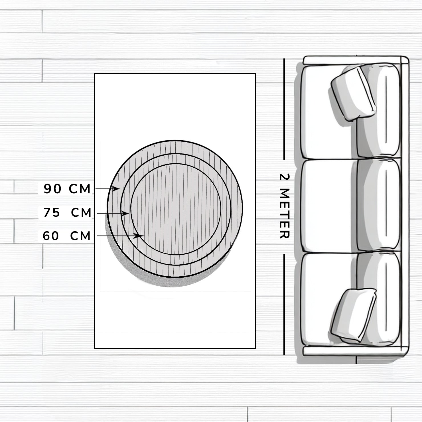 Salontafel van massief eikenhout 'Niva'