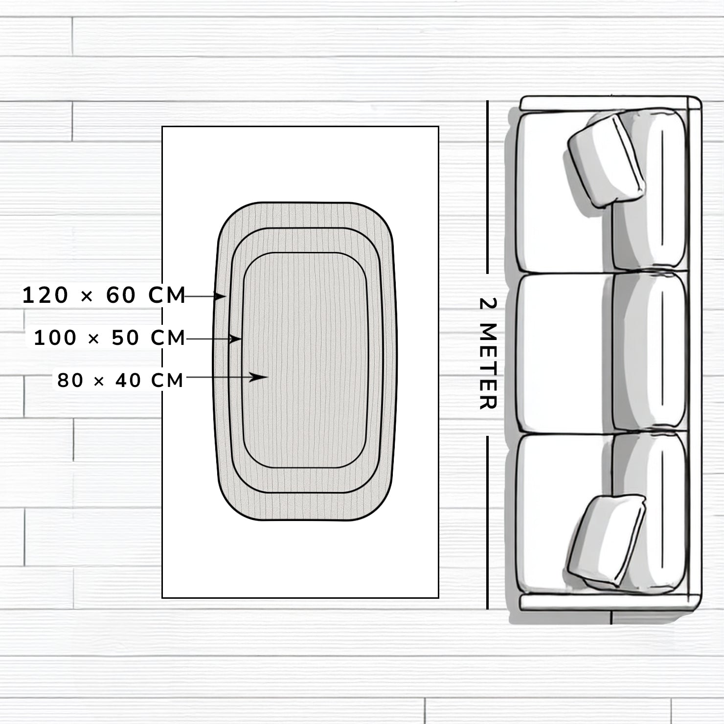 Salontafel van massief eikenhout 'Liv'