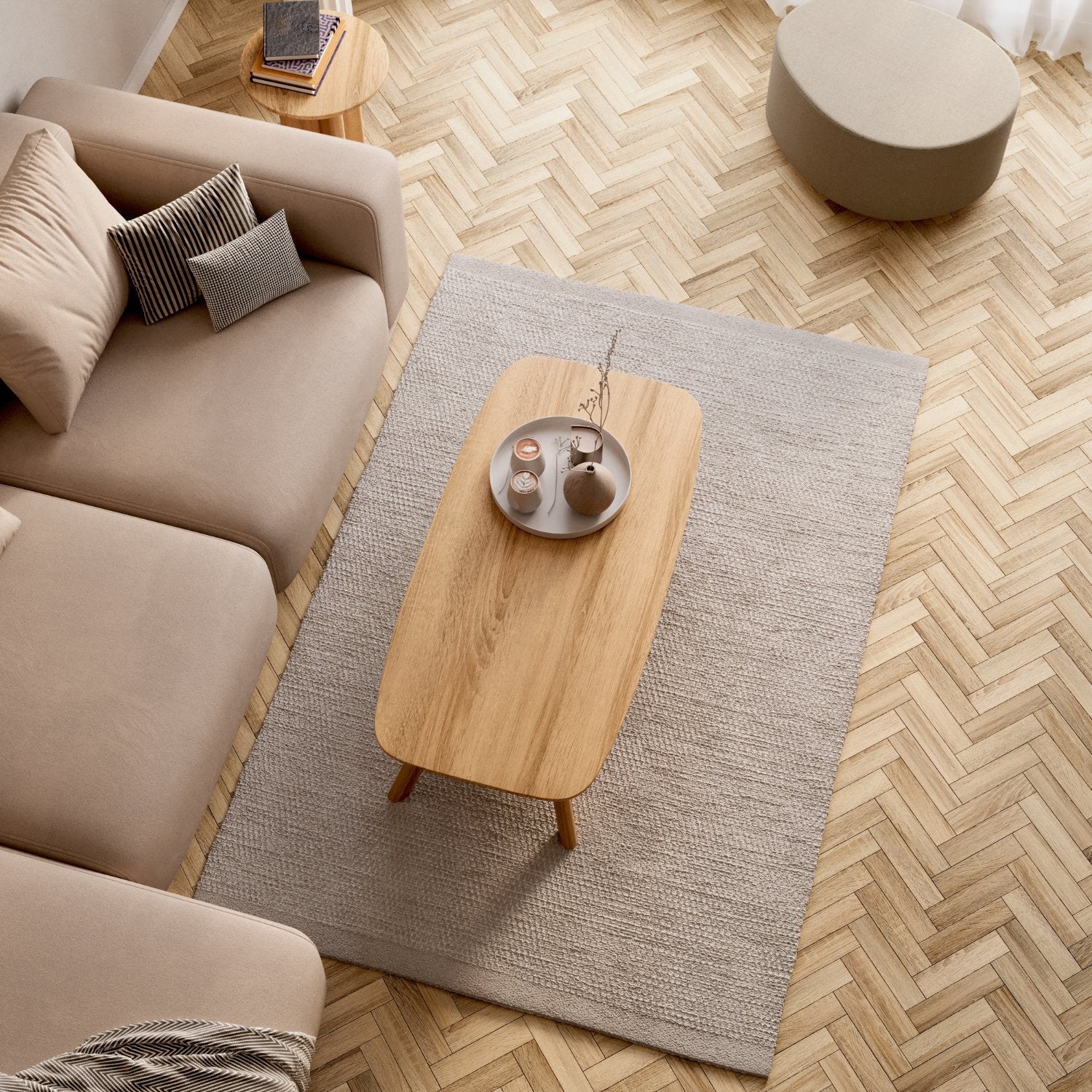 Salontafel van massief eikenhout 'Liv'