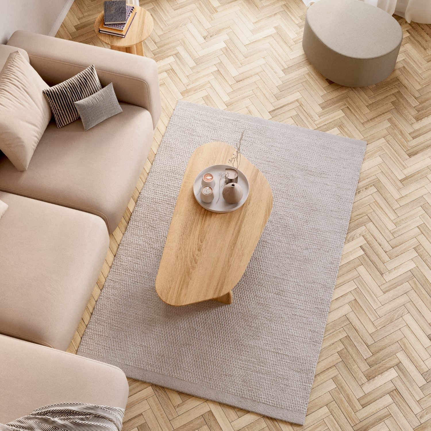 Salontafel van massief eikenhout 'Eira'