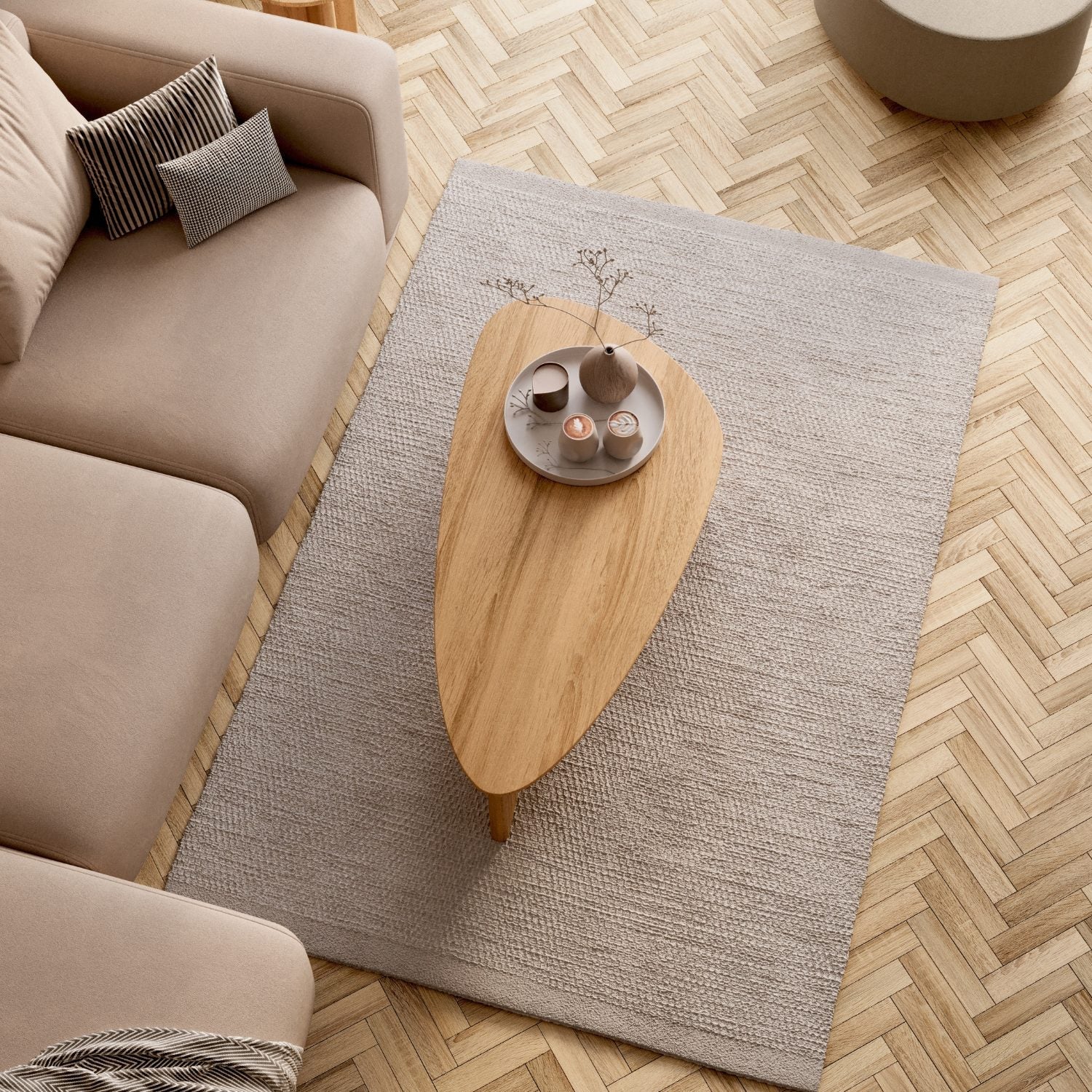 Salontafel van massief eikenhout 'Tova'