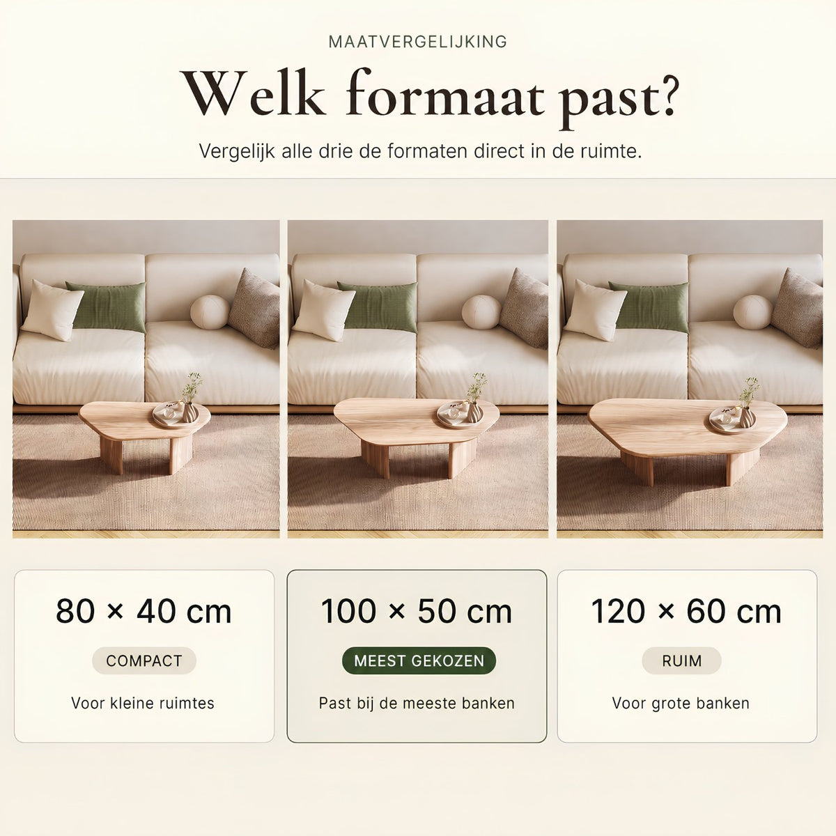 Salontafel RUNA van FSC®-massief hout