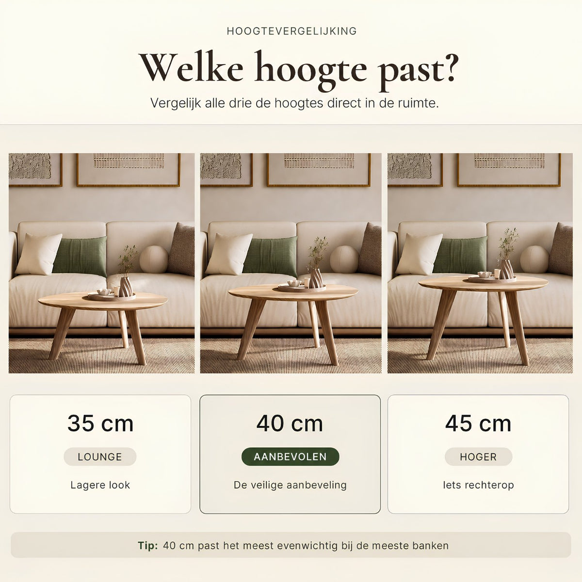 Salontafel TOVA van FSC®-massief hout