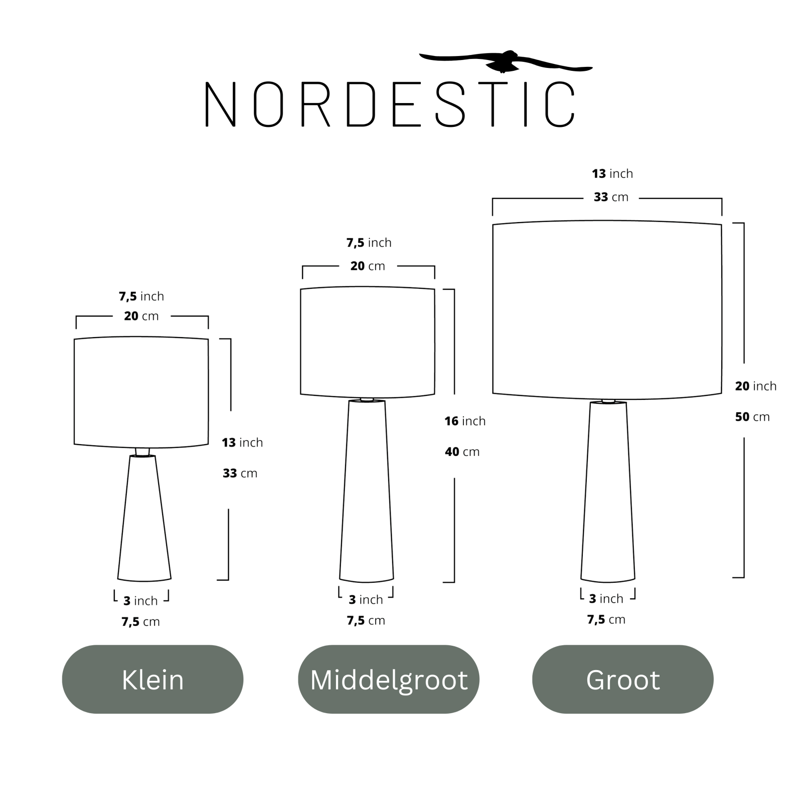 Tafellamp 'Flaske' - NORDESTIC